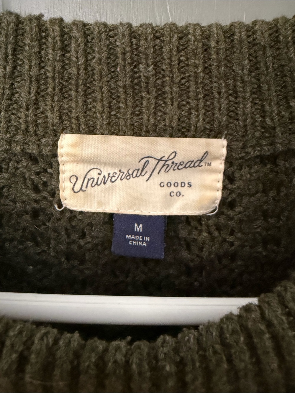 Universal Thread Olive Green Knit Crewneck Sweater - Picture 6 of 6